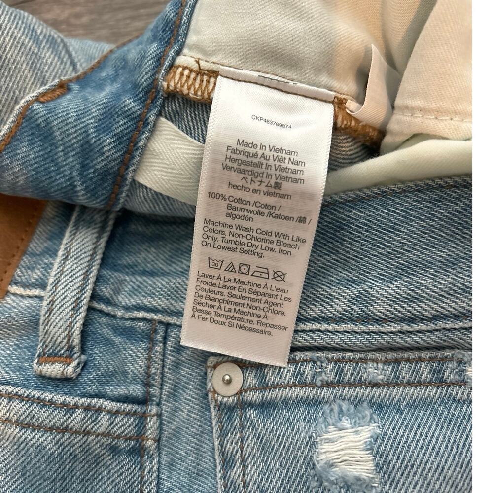 NWT Madewell Low-Slung Straight Jeans In Sevilla Wash Size 27 - Picture 9 of 11